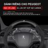 Bọc vô lăng xe Peugeot Da lộn 3D & Sợi carbon cao cấp