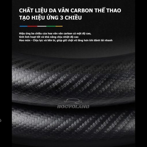 Bọc vô lăng xe Toyota da lộn & sợi carbon cao cấp