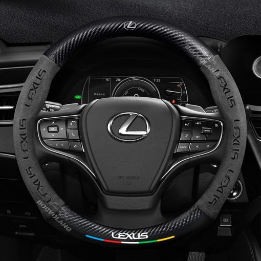 Bọc vô lăng Lexus chất liệu Da lộn 3D & sợi Carbon