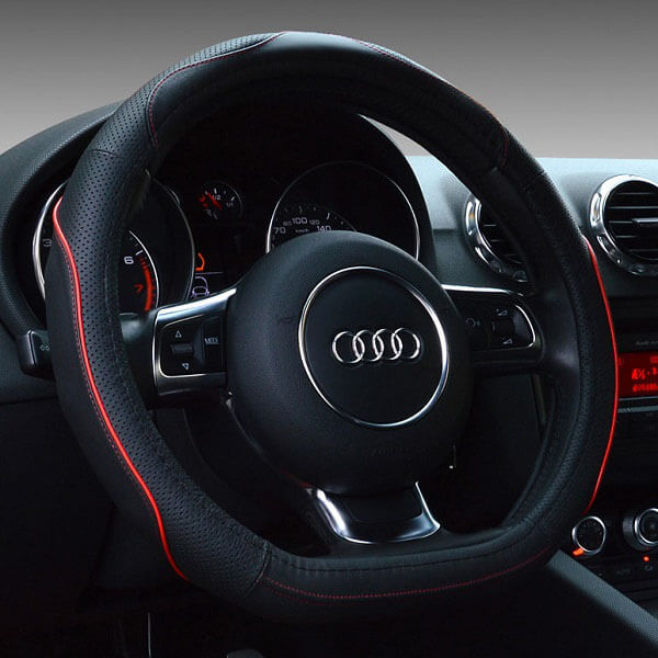 Bọc vô lăng Audi da thật