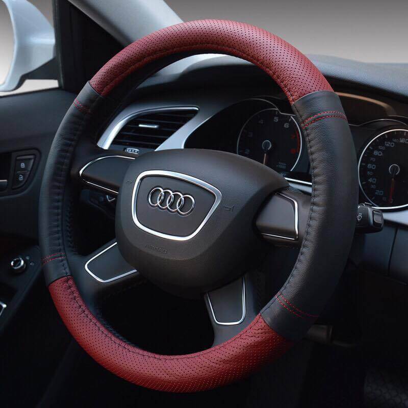 Bọc vô lăng Audi da thật khâu tay