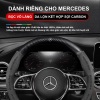 Bọc vô lăng xe Mercedes Da lộn 3D & Sợi carbon chính hãng