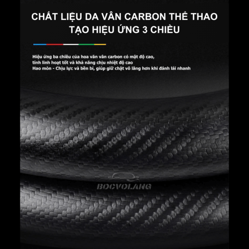 Bọc vô lăng xe Mercedes Da lộn 3D & Sợi carbon chính hãng