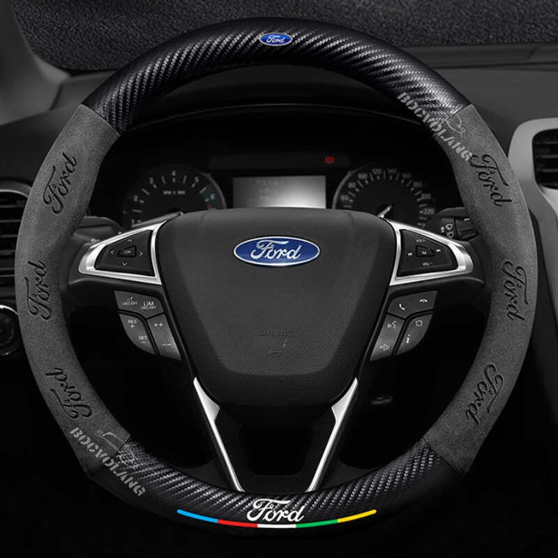 Bọc vô lăng Ford da lộn & sợi carbon